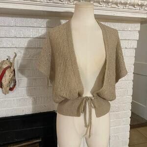 Vintage light brown knit cardigan